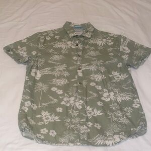 Denim & Flower Sage Green Floral Shirt